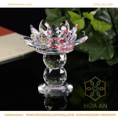Chân Nến Pha Lê-2-bi(variation) Chân Đựng Nến Pha Lê