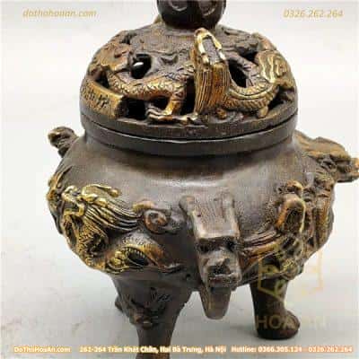 Đốt Trầm Đồng Song Long Cưỡi Mây2