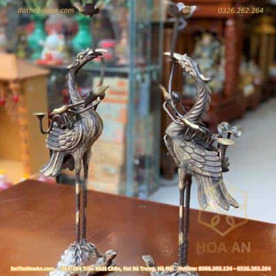 Hạc Thờ Thân Sen Đồng Hun Hai Công Nghệ