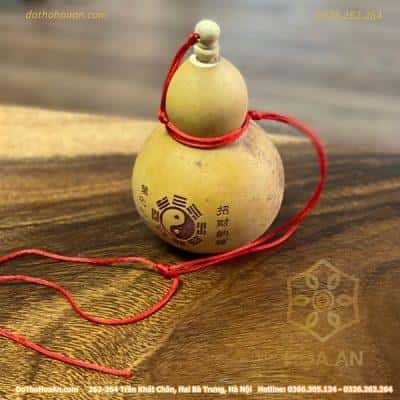 Hồ Lô Gỗ Bát Quái Âm Dương