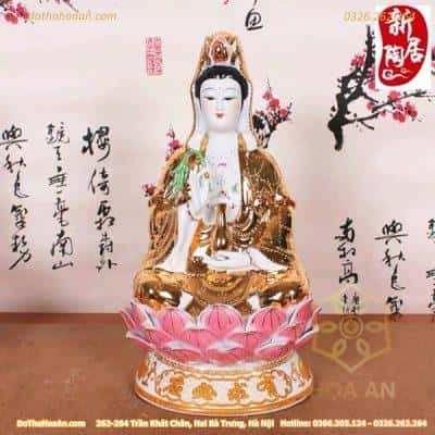 Phật Bà Quan Âm Tọa Sen Dát Kim1
