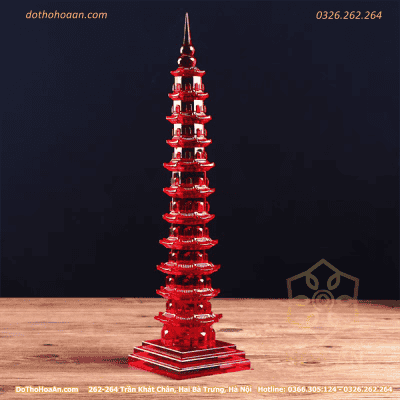 Tháp Văn Xương Pha Lê Đỏ3