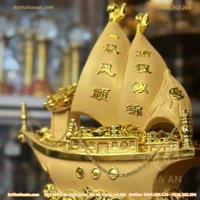Thuyền buồm chiêu Tài vàng kim4