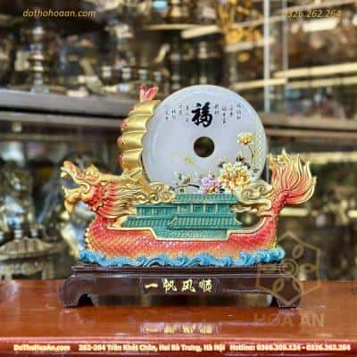 Thuyền Rồng Đồng Điếu Ngũ Sắc