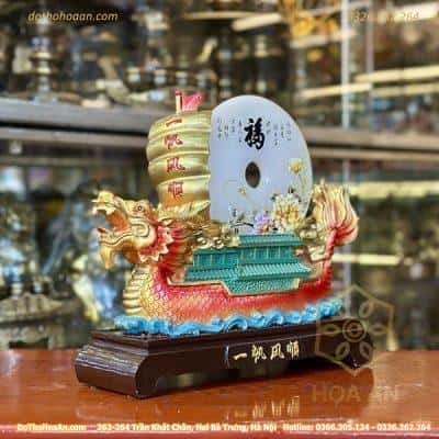 Thuyền Rồng Đồng Điếu ngũ sắc1