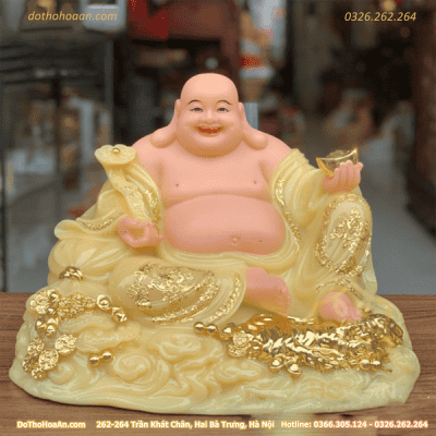 Tượng Phật Di Lặc Đá Vàng