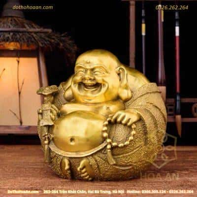 Tượng Phật Di Lặc Như Ý Bằng Đồng1