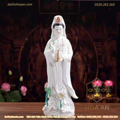 Tượng Quan Âm Tọa Sen