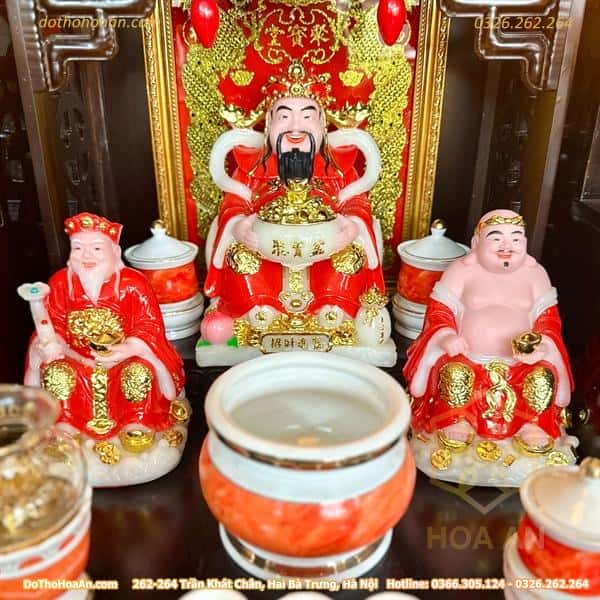 Bộ Ban Thờ Thần Tài Gỗ Sồi Hiện Đại Kết Hợp Kệ 3 Tầng Sứ Vân Đá Đỏ4 Bộ Ban Thờ Thần Tài Gỗ Sồi Hiện Đại Kết Hợp Kệ 3 Tầng Sứ Vân Đá Đỏ4