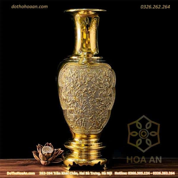 Lục Bình/ Lọ Hoa Đồng Vàng Đào Cúc