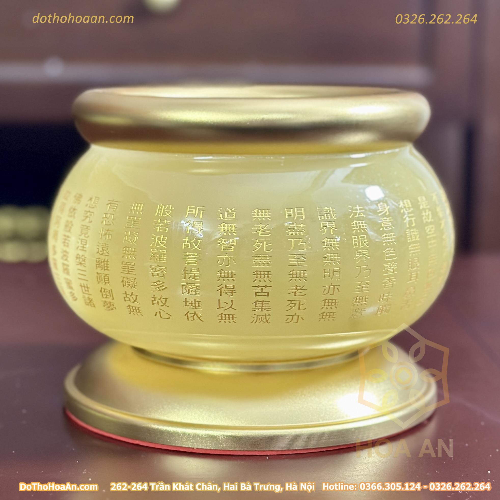 Bát Hương Lưu Ly Vàng Bọc Đồng (4)
