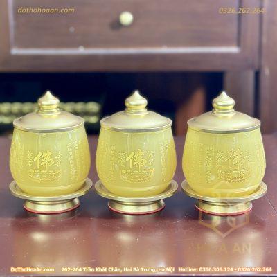 Chóe Thờ Lưu Ly Vàng Bọc Đồng