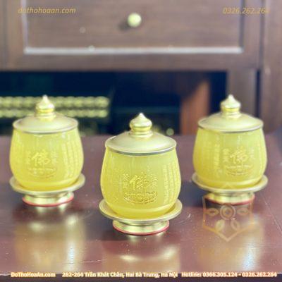 Chóe Thờ Lưu Ly Vàng Bọc Đồng