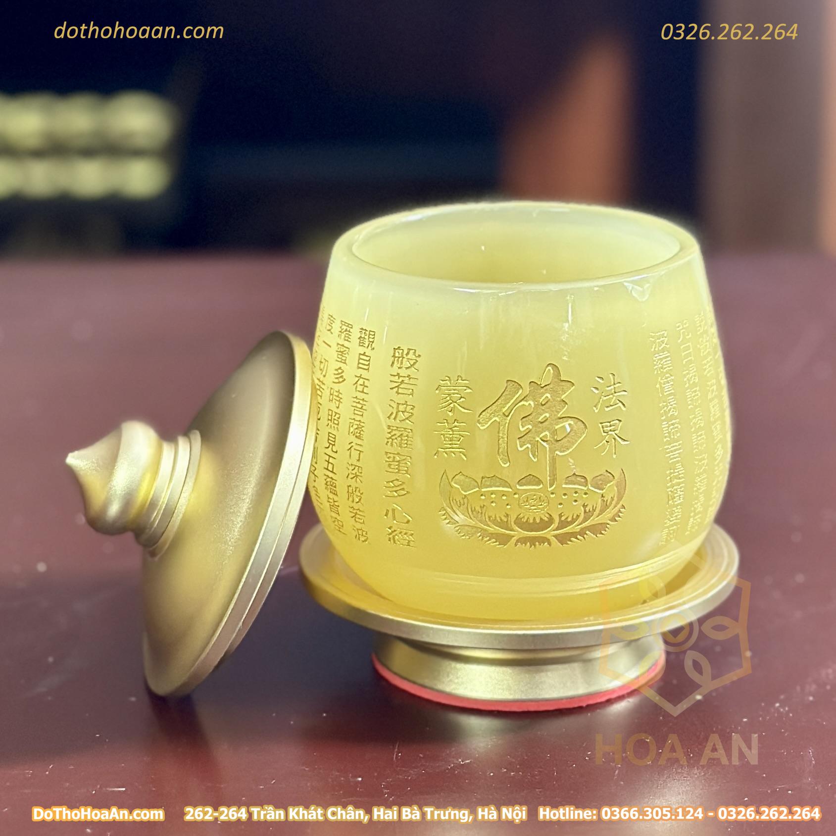 Chóe Thờ Lưu Ly Vàng Bọc Đồng (6)
