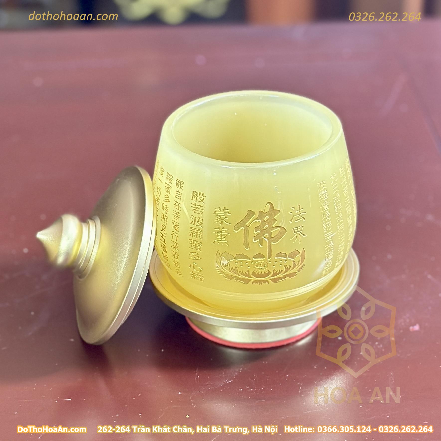 Chóe Thờ Lưu Ly Vàng Bọc Đồng (7)
