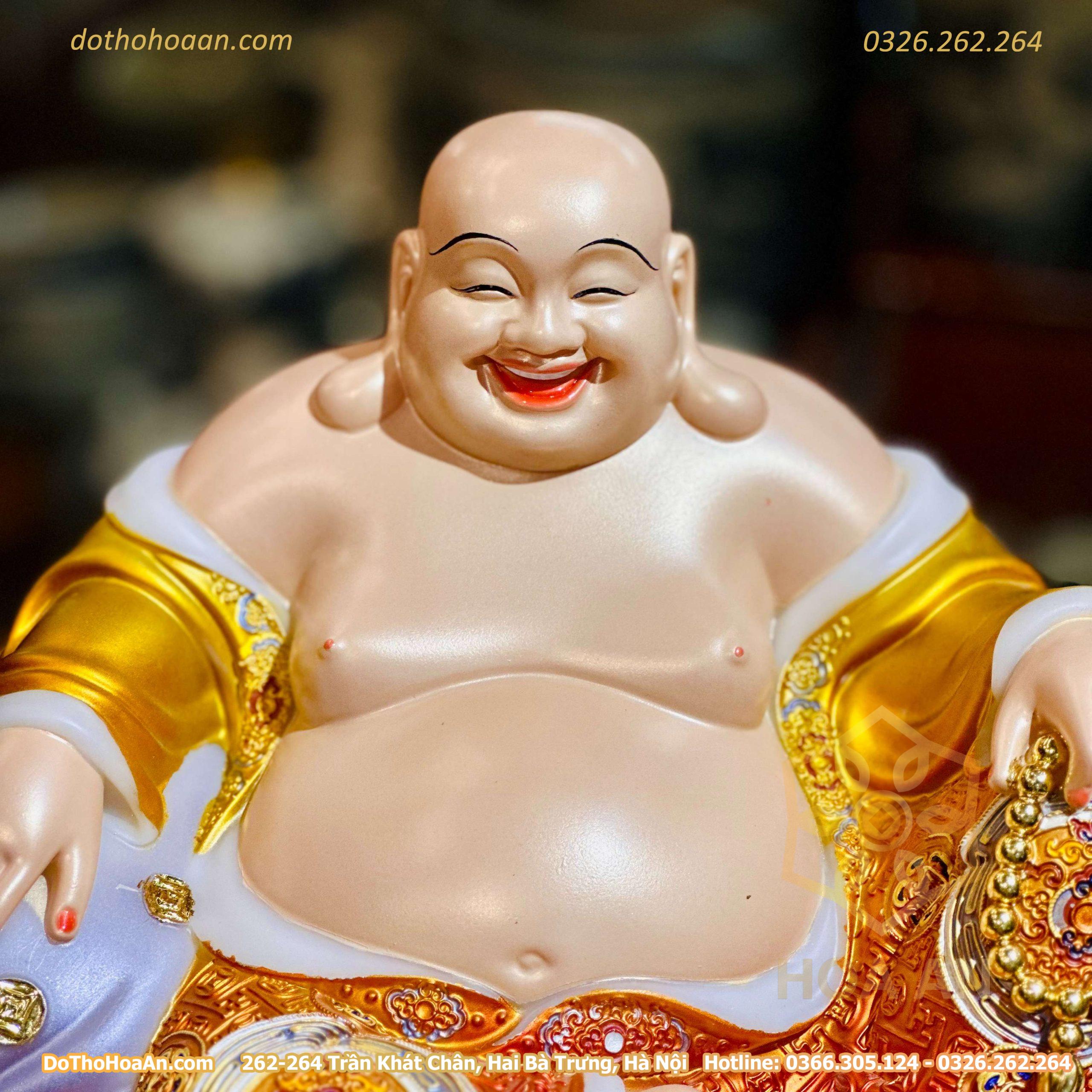 Tượng Di Lặc Hiệu Ứng Đồng Đỏ (6)