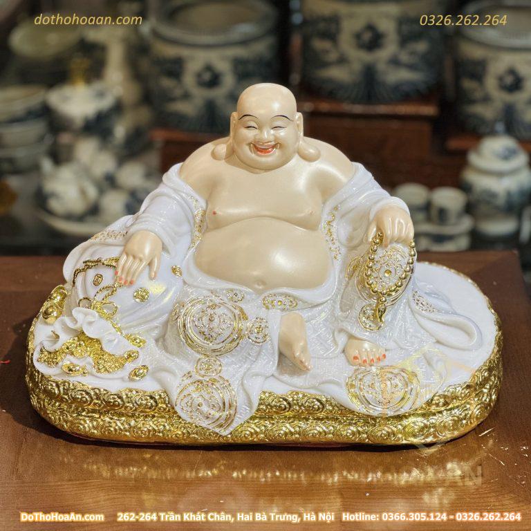 Tượng Di Lặc Hiệu Ứng Đồng Trắng