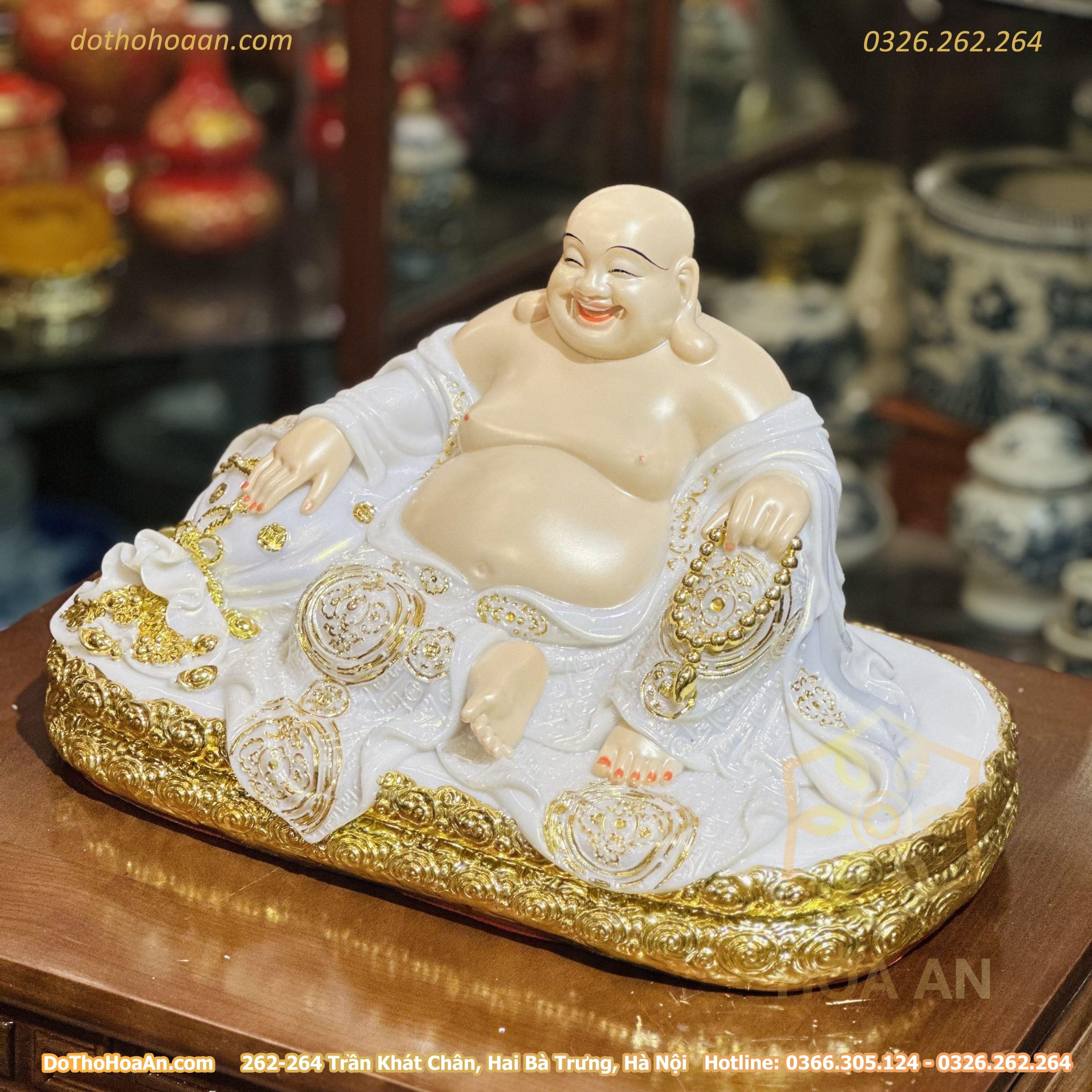 Tượng Di Lặc Hiệu Ứng Đồng Trắng