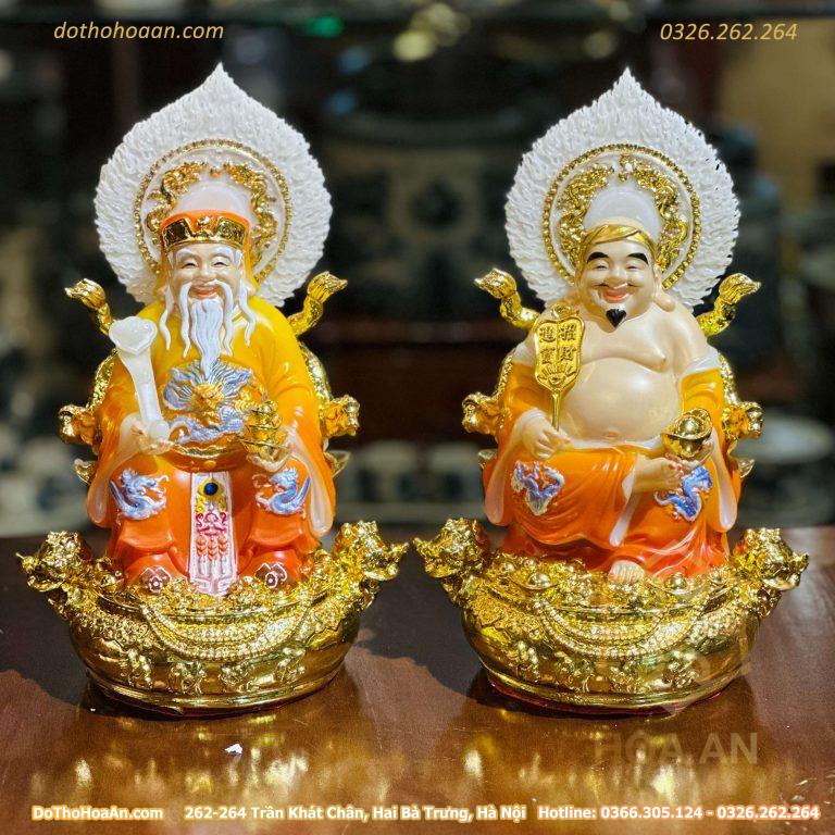 Tượng Thần Tài Thổ Địa Hiệu Ứng Đồng Cam