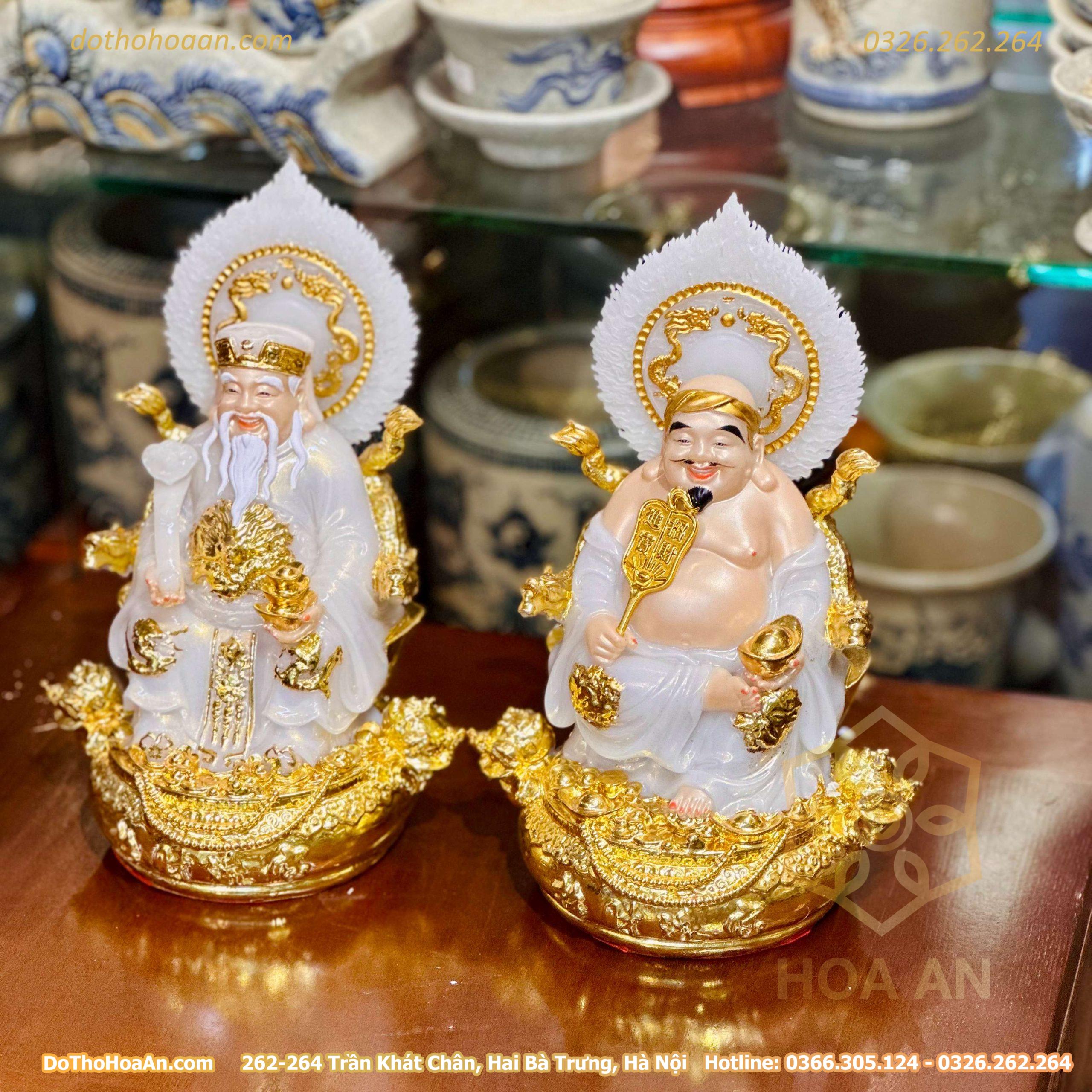 Tượng Thần Tài Thổ Địa Hiệu Ứng Đồng Trắng (4) Tượng Thần Tài Thổ Địa Hiệu Ứng Đồng Trắng