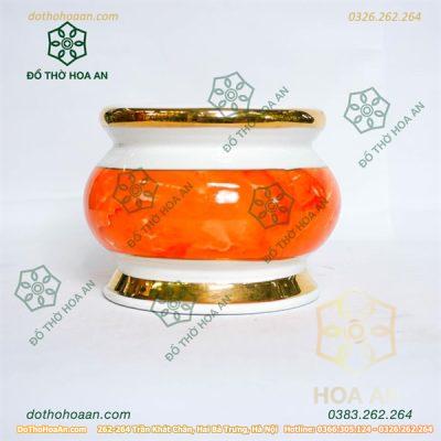 Bát Hương Sứ Vân Đá Đỏ2