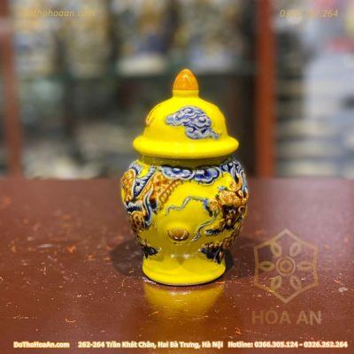 Chóe Thờ Men Vàng Hoàng Kim Đắp Nổi