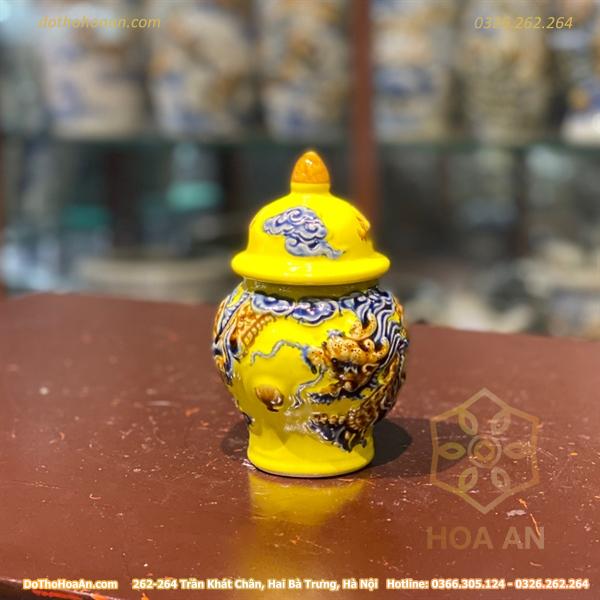 Chóe Thờ Men Vàng Hoàng Kim Đắp Nổi1