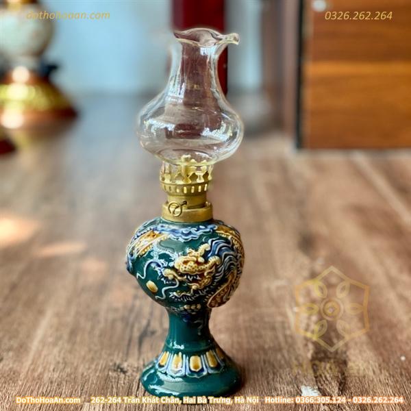 den-dau-dap-noi-rong-xanh-luc-bao-s3-cao-15cm(variation) Đèn Dầu Đăp Nổi Rồng Xanh Lục Bảo S3