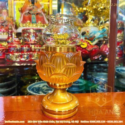 Đèn Dầu Lưu Ly Bọc Đồng