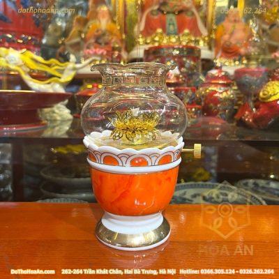 Đèn Dầu Vân Đá Đỏ
