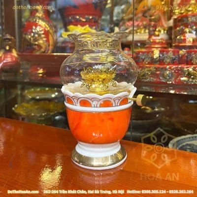 Đèn Dầu Vân Đá Đỏ1