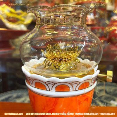 Đèn Dầu Vân Đá Đỏ2