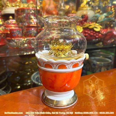 Đèn Dầu Vân Đá Đỏ3