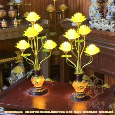 Đèn Thờ 5 Bông Lưu Ly Trường Minh
