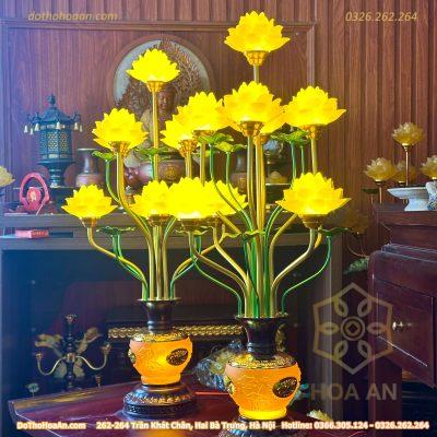 Đèn Thờ 9 Bông Lưu Ly Trường Minh