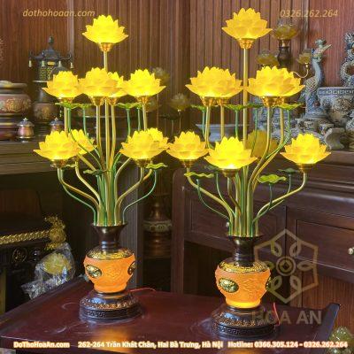 Đèn Thờ 9 Bông Lưu Ly Trường Minh