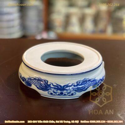 Chân Đế Bát Hương Sứ Men Lam