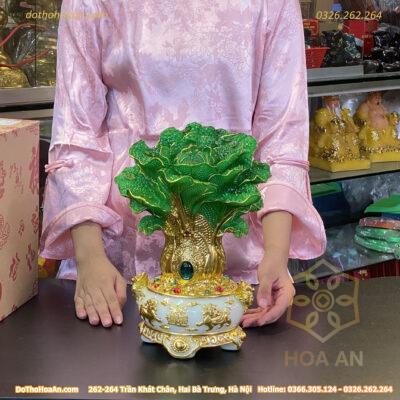 Bảo Bồn Tụ Của Cải Dát Vàng