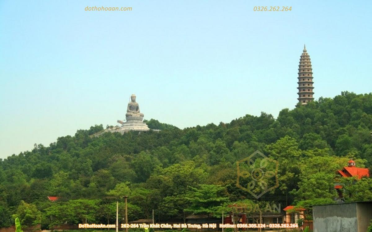 Toàn cảnh thế đất linh thiêng “tọa sơn vọng thủy” của chùa Phật Tích