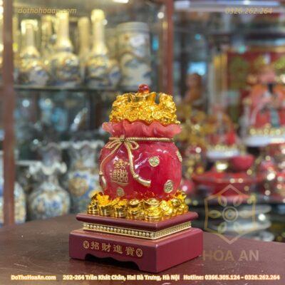 Túi Tiền Vàng Màu Đỏ Chiêu Tài