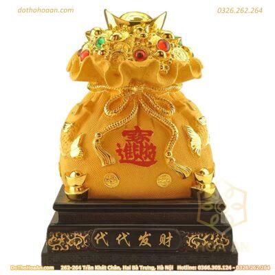 Túi Tiền Chiêu Tài Tiến Bảo Vàng Kim