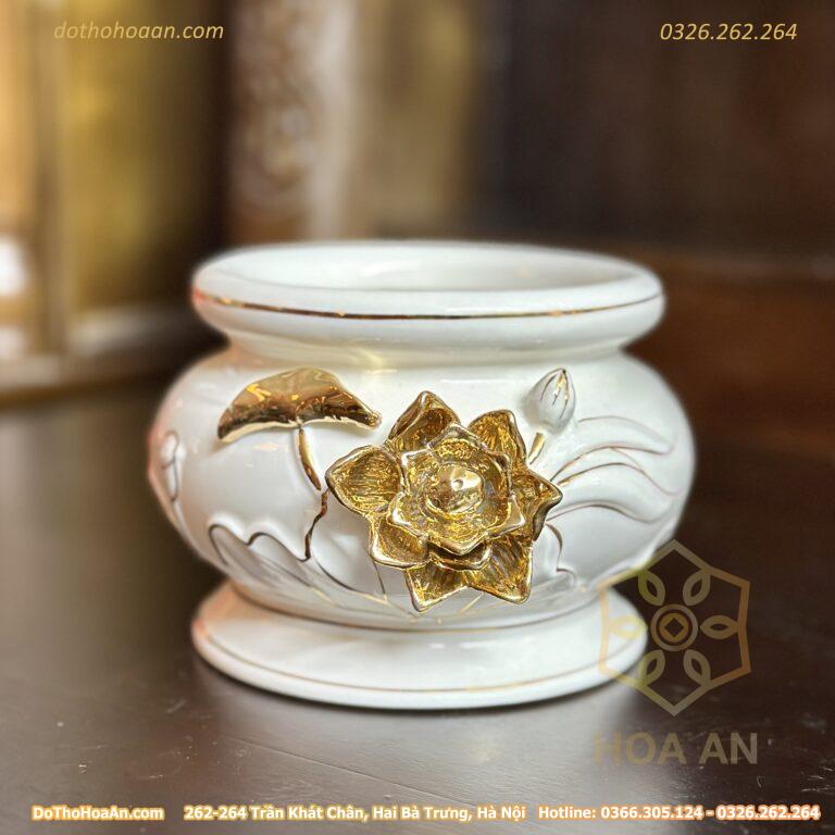 Bát Hương Bạch Ngọc Kim Sen