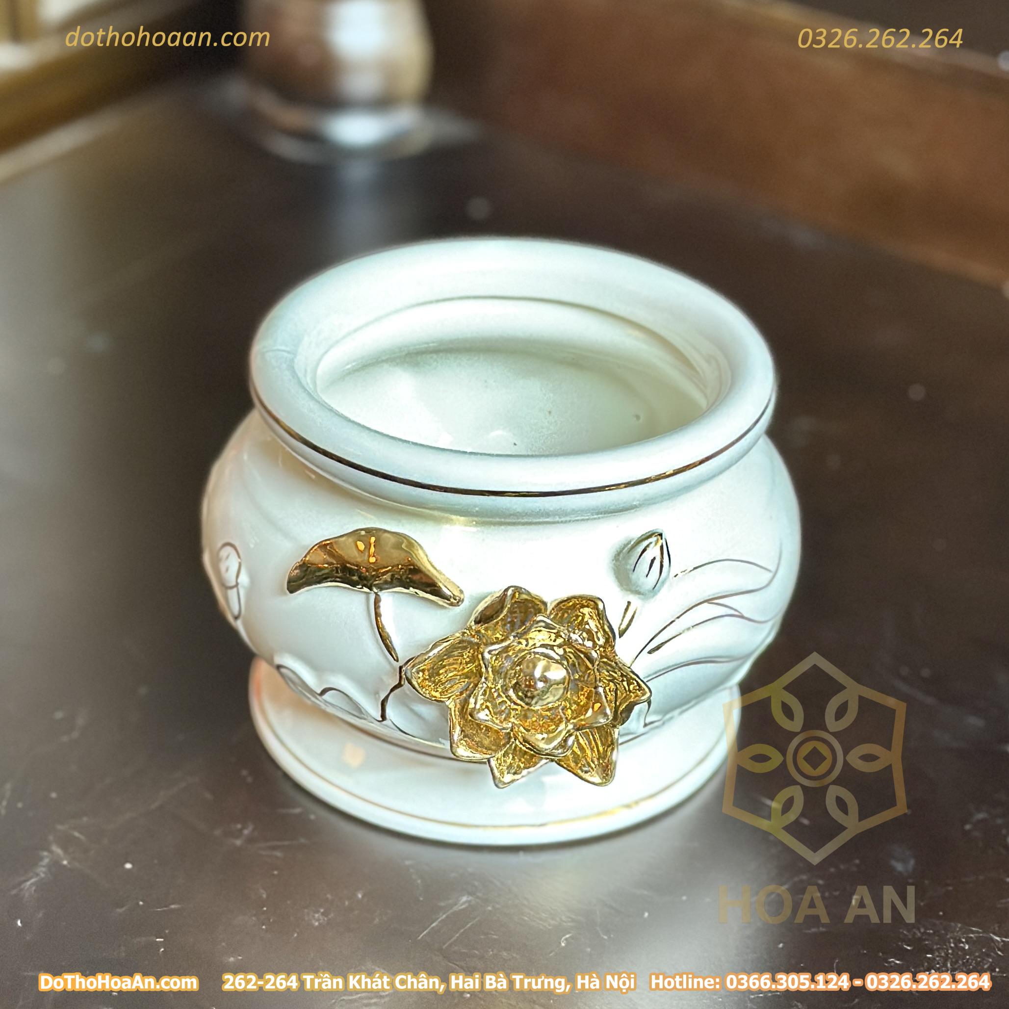 Bát Hương Bạch Ngọc Kim Sen (3)