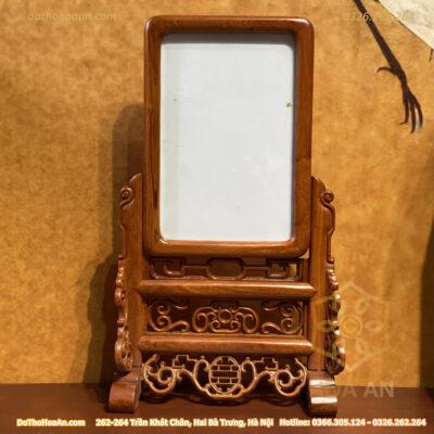 Khung Ảnh Gỗ Hương Chạm Dơi Cao Cấp Kích Thước 20cm x 30cm