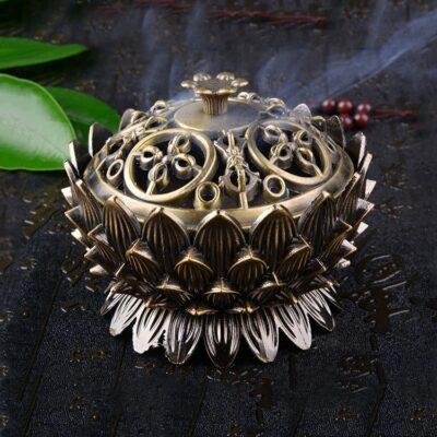 Đốt Trầm Hoa Sen Màu Hun