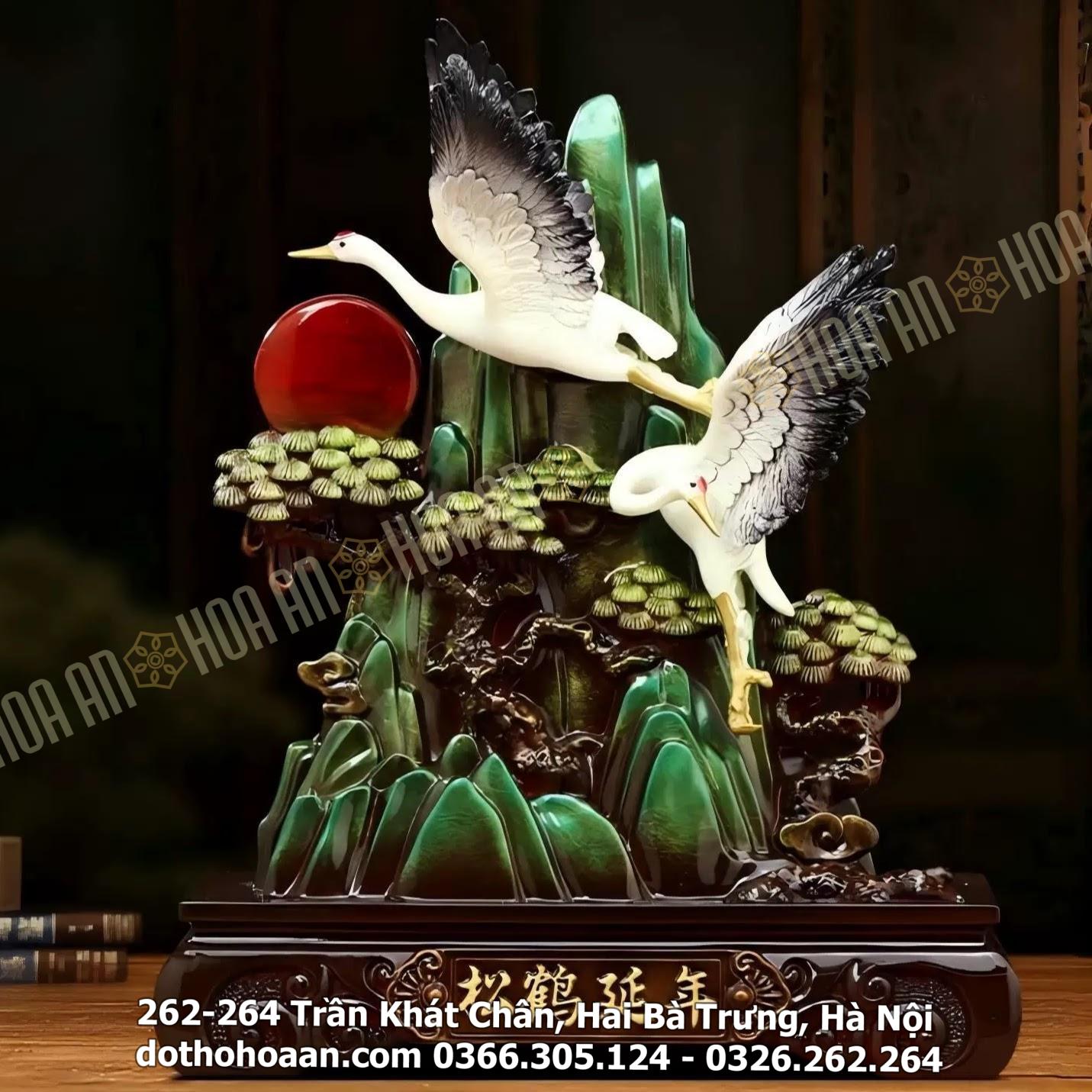 Tượng Phong Thủy Tùng Hạc Diên Niên (4) Tượng Phong Thủy Tùng Hạc Diên Niên