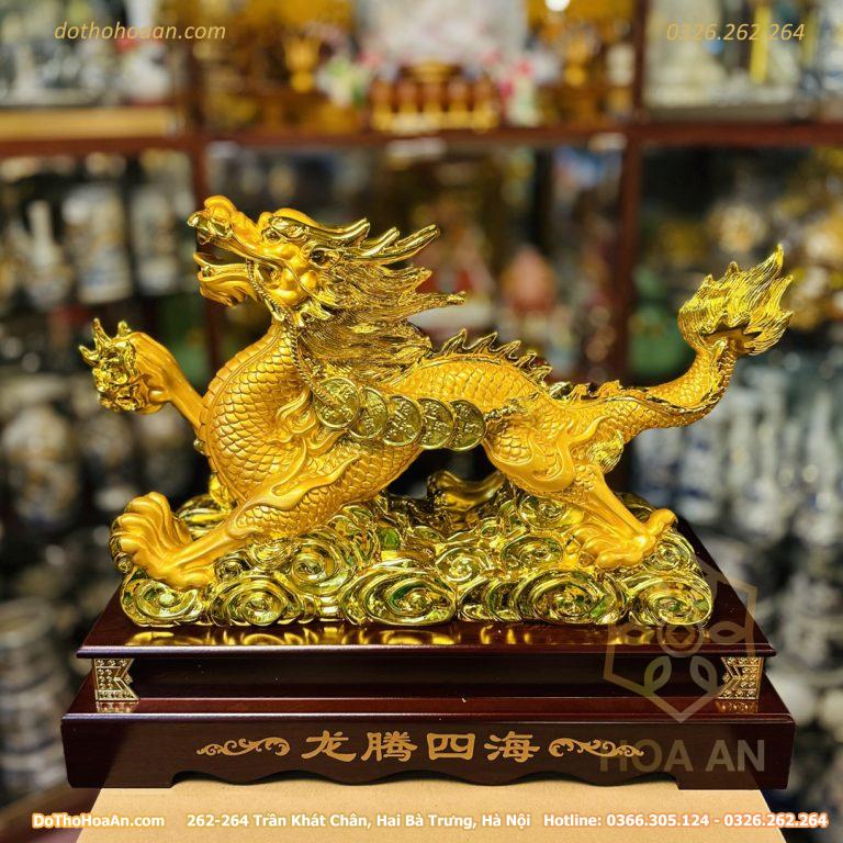 Tượng Rồng Phong Thủy Nắm Long Châu