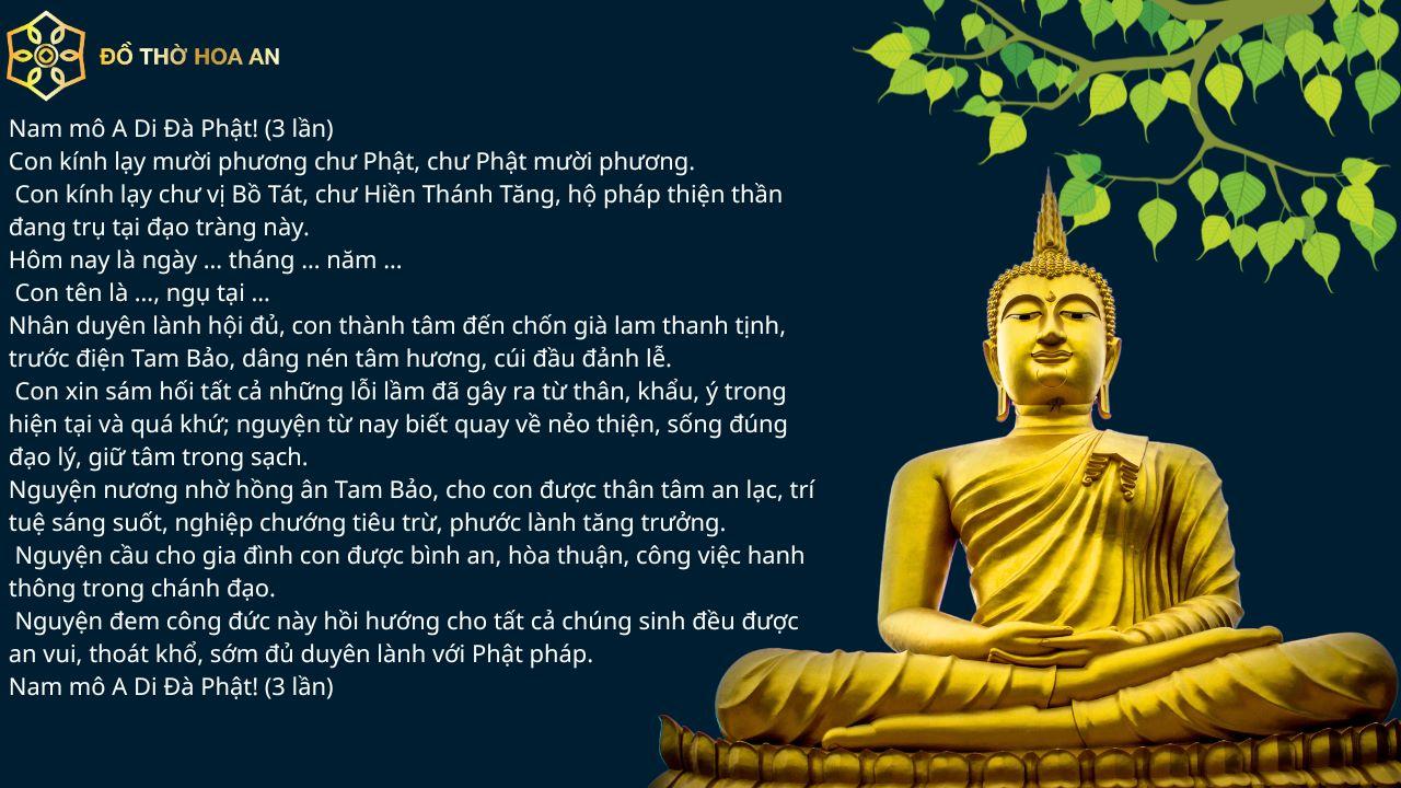 Bài cầu nguyện đi chùa ngắn gọn mà gia chủ nên khấn