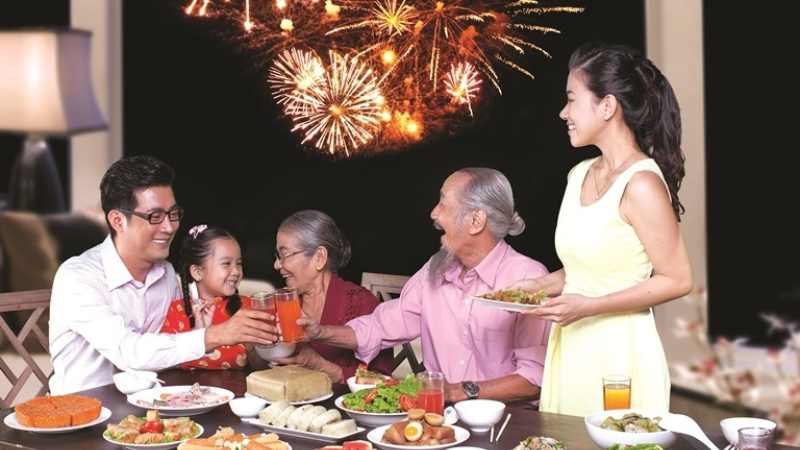 Lễ Trừ Tịch được tiến hành với đầy đủ nghi thức