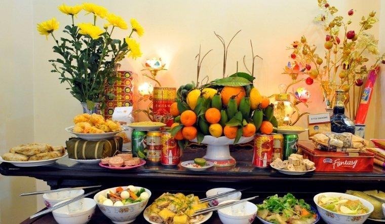 Phong tục cúng Giao Thừa ngoài trời và trong nhà